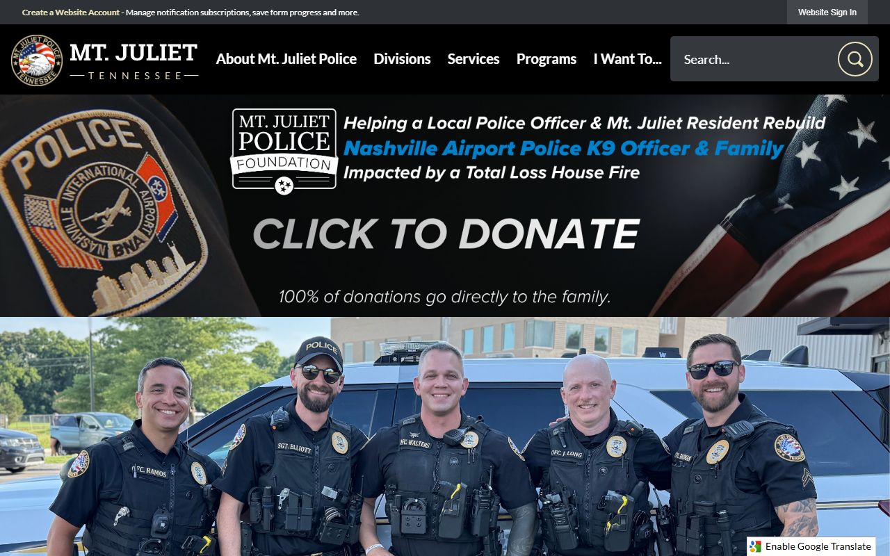 Mount Juliet police blotter police department page