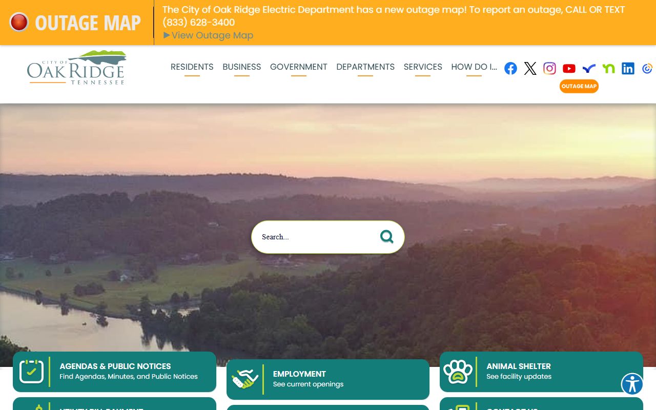 Oak Ridge Police Blotter city website and public records access