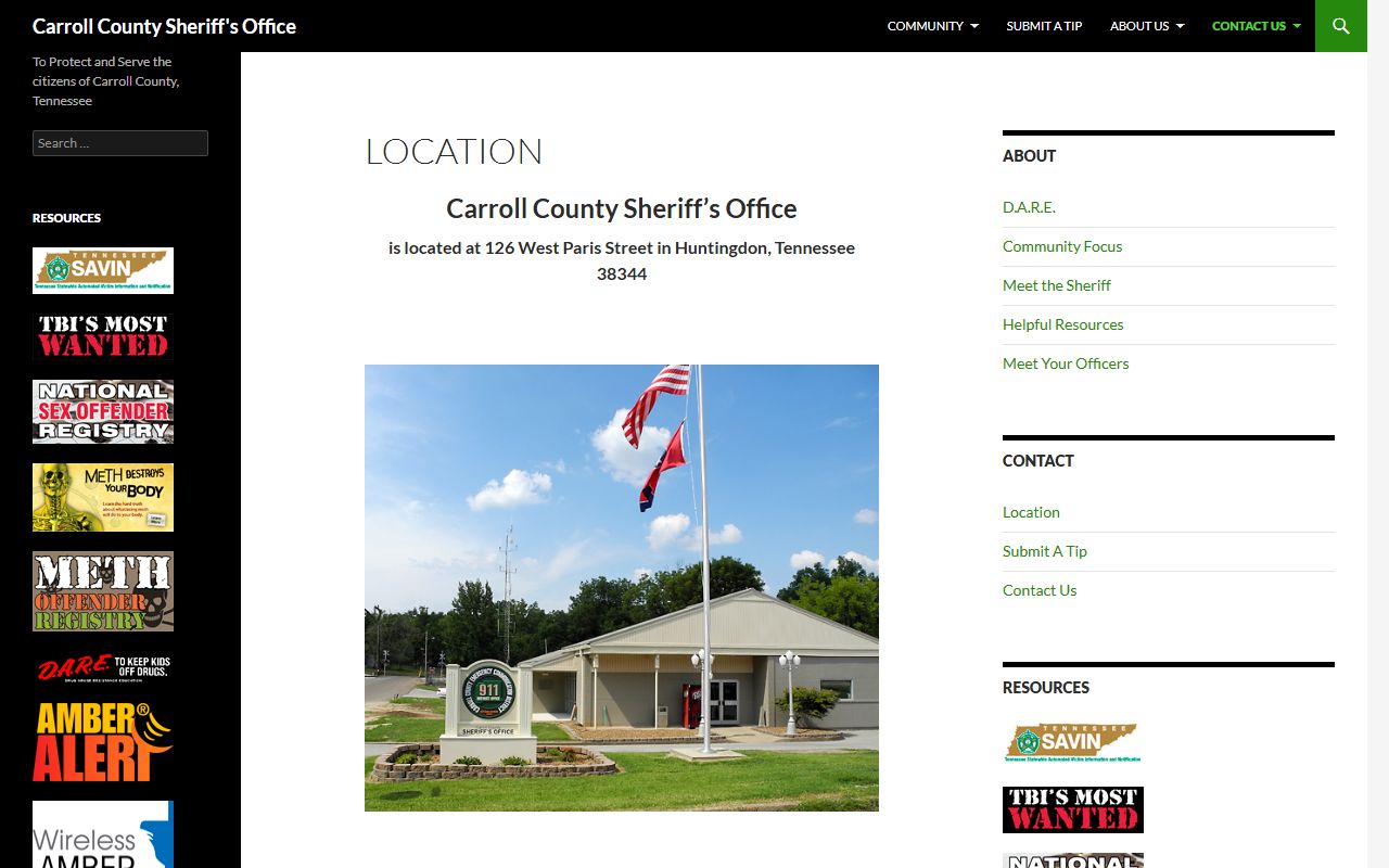Benton County Police Blotter sheriff and county law enforcement resources