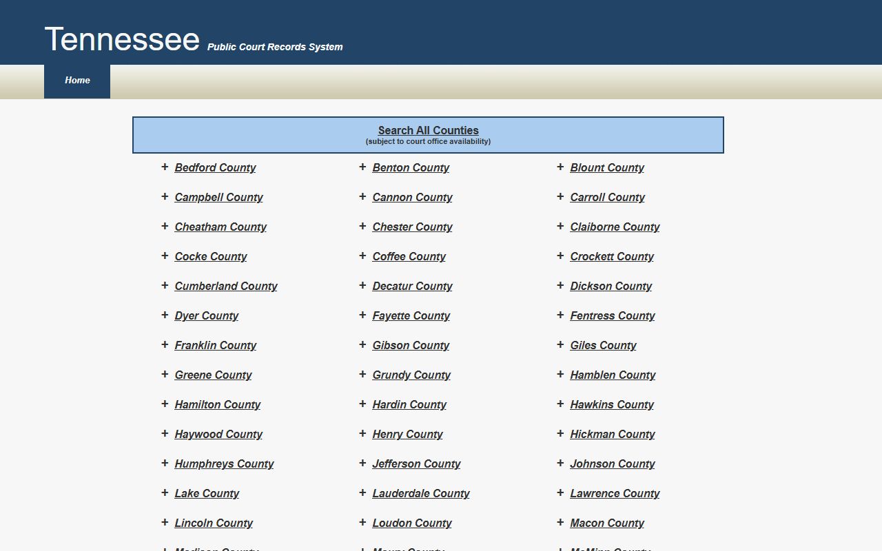 Loudon County Police Blotter court records page