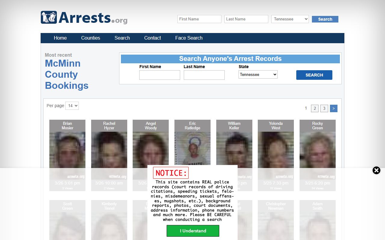 McMinn County Police Blotter Tennessee arrests source