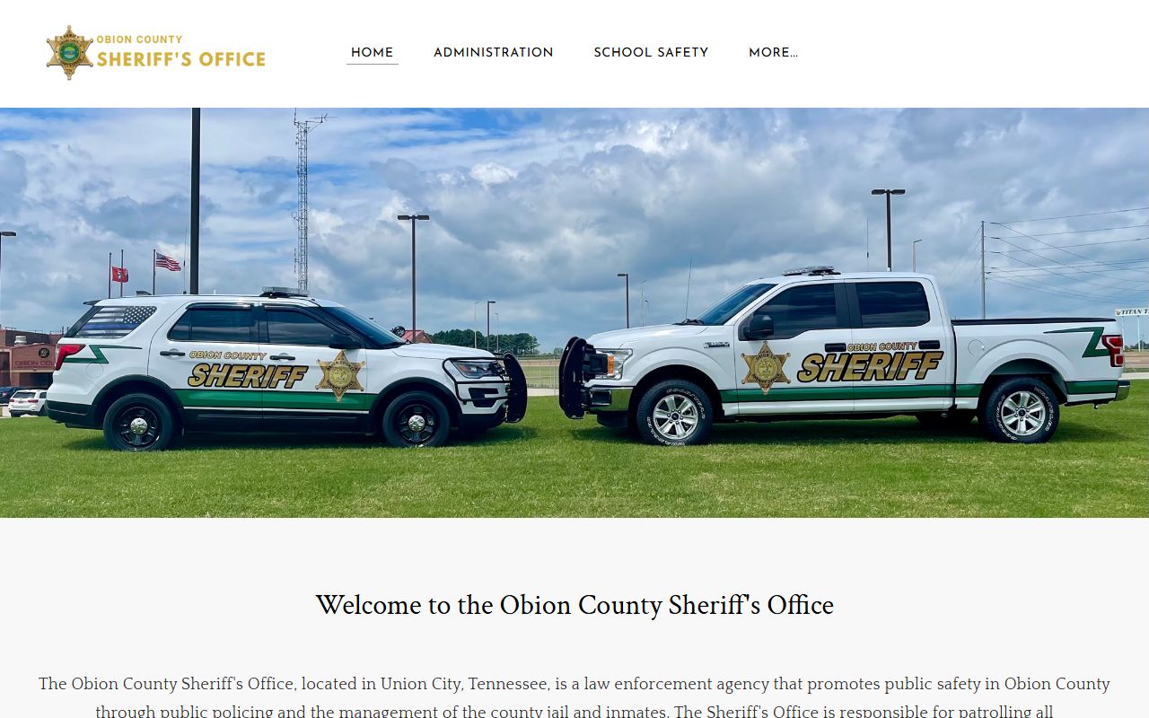 Obion County Police Blotter sheriff office resource