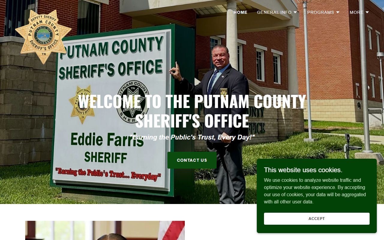 Putnam County Police Blotter sheriff office page